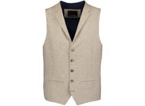 4036083174099 - ROY ROBSON Businessweste Leinenanteil Reverskragen für Herren beige 50