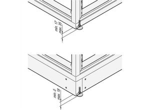 4036088078101 - 21101201 19 Zoll Netzwerkschrank-Nivellierfuß