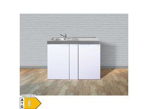 4036089006295 - Stengel Küchen Kitchenline MK 120 A weiß - ohne Kochfeld rechts Becken links