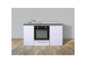 4036089036650 - Stengel Küchen Kitchenline MKB 150 weiß - ohne Kochfeld rechts Becken links