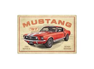 4036113240176 - Wandbild »Nostalgic Art Ford Mustang GT 1967 40 x 60 cm« Schriftzug