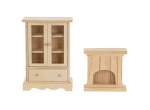 4036159548564 - Miniatur Schrank & Kamin 2-teilig