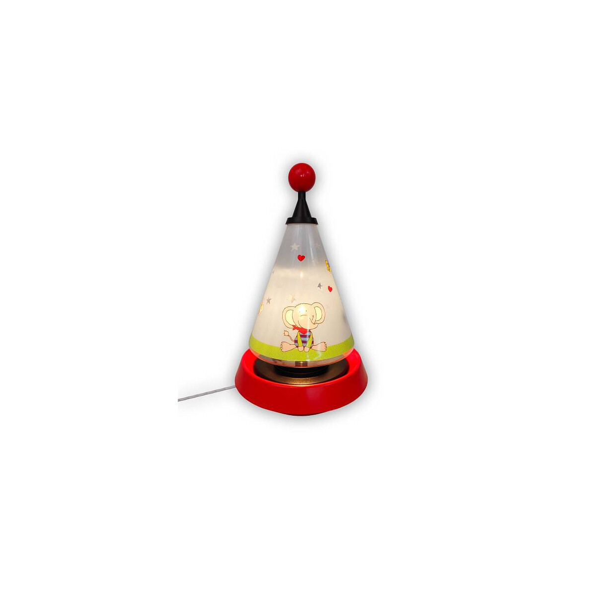 4036239500635 - Tischlampe Carrousel LOLO LOMBARDO projiziert Mond und Sterne ins Kinderzimmer