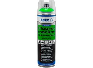 4036421294175 - TecLine Fluoromarker Schreibspray 500ml Leuchtgrün - Beko