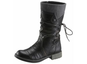 4036469079116 - Große Größen Stiefel schwarz-grau Gr41