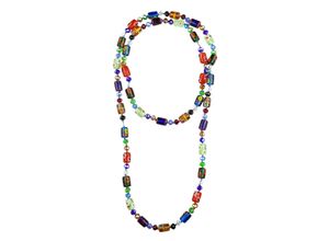 4036673243235 - Lange Kette COLLEZIONE ALESSANDRO Mailand Gr one size Glas bunt (multi) Damen Halsketten mit Glasperlen