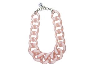 4036673249558 - Kette mit Anhänger COLLEZIONE ALESSANDRO Turin Gr one size Kunstfaser rosa Damen Halsketten mit glänzendem Finish