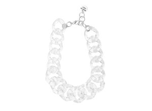 4036673250561 - Kette mit Anhänger COLLEZIONE ALESSANDRO Milano Gr one size Kunstfaser farblos (transparent) Damen Halsketten Polyesterglieder