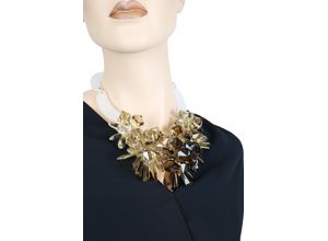 4036673257225 - Kette mit Anhänger COLLEZIONE ALESSANDRO Ice Gr one size Kunstfaser braun Damen Halsketten mit vielen facettierten Perlen in verschiedenen Formen