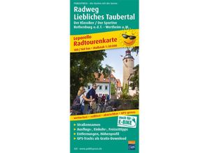 4036809003252 - PublicPress Radwanderkarte Radweg Liebliches Taubertal Karte (im Sinne von Landkarte)