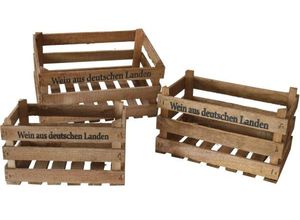 4036812100252 - Deko Holzkisten 3er Set Wein aus deutschen Landen rustikal