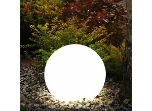 4036812104007 - Expo Börse - Solarleuchte Kugel Garten Kugelleuchte Solar led Gartendeko Solarkugel für Außen 25 cm Leuchtdauer ca 6-8 Stunden h 65 cm