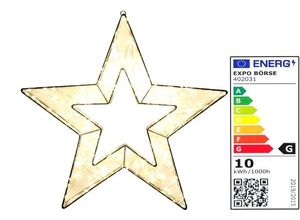 4036812126108 - LED Weihnachtsstern auf Metallgestell 50 x 48 cm 860 LED?s Timerfunktion