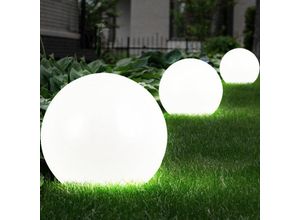 4036812400512 - Expo Börse - Solarleuchten Kugeln Solarlampe Garten led Gartendeko Solarkugel für Außen Steckleuchte Kugelleuchte Solar Leuchtdauer ca 6-8 Stunden