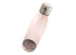 4036812411242 - Trinkflasche Kunststoff mit Edelstahl Deckel und Boden 650 ml rose