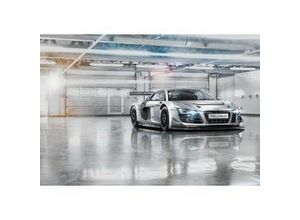 4036834089573 - Fototapete »Audi R8 Le Mans« glatt Meer Wald bedruckt (Set) ausgezeichnet lichtbeständig grau