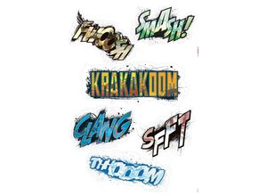 4036834177836 - KOMAR Wandtattoo Avengers Sounds Wandtattoos 50x70 cm (Breite x Höhe) selbstklebendes Wandtattoo Gr B H 50 cm x 70 cm Kinder-Comic bunt Wandtattoos Wandsticker