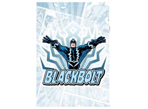 4036834178062 - KOMAR Wandtattoo Blackbolt Comic Classic Wandtattoos 50x70 cm (Breite x Höhe) selbstklebendes Wandtattoo Gr B H 50 cm x 70 cm Kinder-Comic schwarz (schwarz blau) Wandtattoos Wandsticker