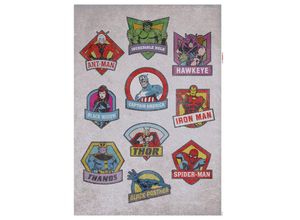 4036834178147 - KOMAR Wandtattoo Avengers Badges Wandtattoos 50x70 cm (Breite x Höhe) selbstklebendes Wandtattoo Gr B H 50 cm x 70 cm Kinder-Comic bunt Wandtattoos Wandsticker