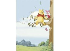 4036834241162 - Fototapete »Winnie Pooh Tree« glatt Comic bedruckt (Packung) ausgezeichnet lichtbeständig bunt