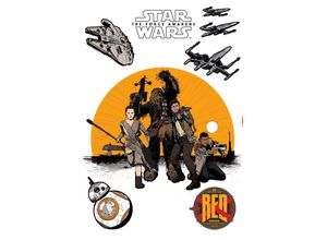 4036834340254 - KOMAR Wandtattoo Star Wars Resistance Wandtattoos 50x70 cm (Breite x Höhe) selbstklebendes Wandtattoo Gr B H 50 cm x 70 cm gelb (gelb schwarz) Wandtattoos Wandsticker