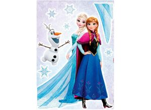 4036834340469 - KOMAR Wandtattoo Frozen Sisters Wandtattoos 50x70 cm (Breite x Höhe) selbstklebendes Wandtattoo Gr B H 50 cm x 70 cm Prinzessinnen-Winter bunt Wandtattoos Natur