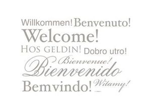 4036834397005 - Wandtattoo Wandtattoo - Welcome - Größe 50 x 70 cm (11 St) Künstler Komar bunt|grau