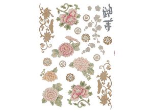 4036834397098 - Wandtattoo Wandtattoo - Jasmin - Größe 50 x 70 cm (23 St) Künstler Komar beige|bunt|rosa