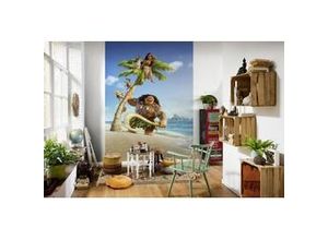 4036834528010 - Fototapete »Moana and Maui« glatt Comic Retro bedruckt mehrfarbig BxH 184x248 cm bunt