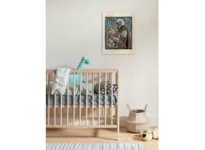 4036834564544 - Leinwandbild »Star Wars The Mandalorian Lino-Cut« Disney (1 St) 30 x 40 cm (Breite x Höhe) - Kinderzimmer Dekoration