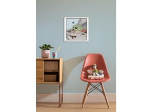 4036834564551 - Leinwandbild »Star Wars The Mandalorian Grogu Shocked« Disney (1 St) 40 x 40 cm (Breite x Höhe) - Kinderzimmer Dekoration