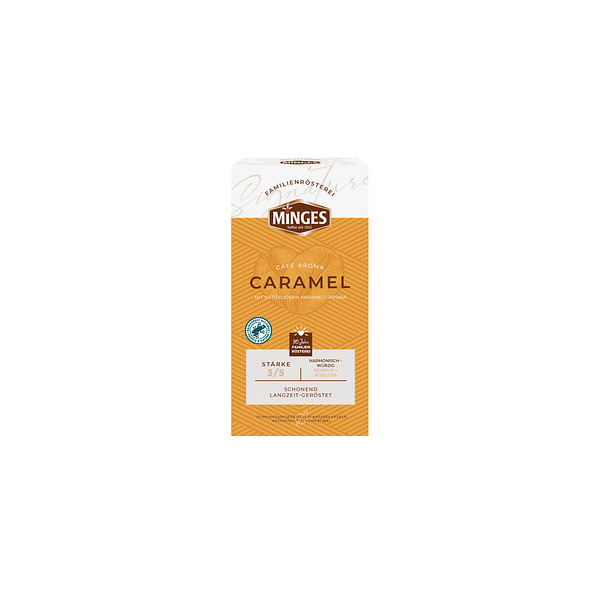 4037014960682 - MINGES Café Aroma Caramel Kaffeekapseln Arabica- und Robustabohnen kräftig 52 g