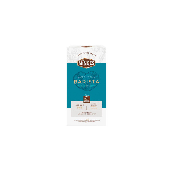 4037014960729 - MINGES Café Espresso Barista Kaffeekapseln Arabica- und Robustabohnen kräftig 52 g