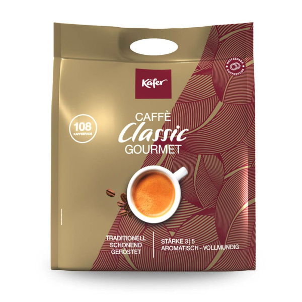 4037014965663 - Caffè Classic Gourmet Kaffeepads Arabica- und Robustabohnen mild 108 Pads 4037014965663 756 Gramm 4037014965663 - Caffè Classic Gourmet Kaffeepads Arabica- und Robustabohnen mild 108 Pads 4037014965663 756 Gramm