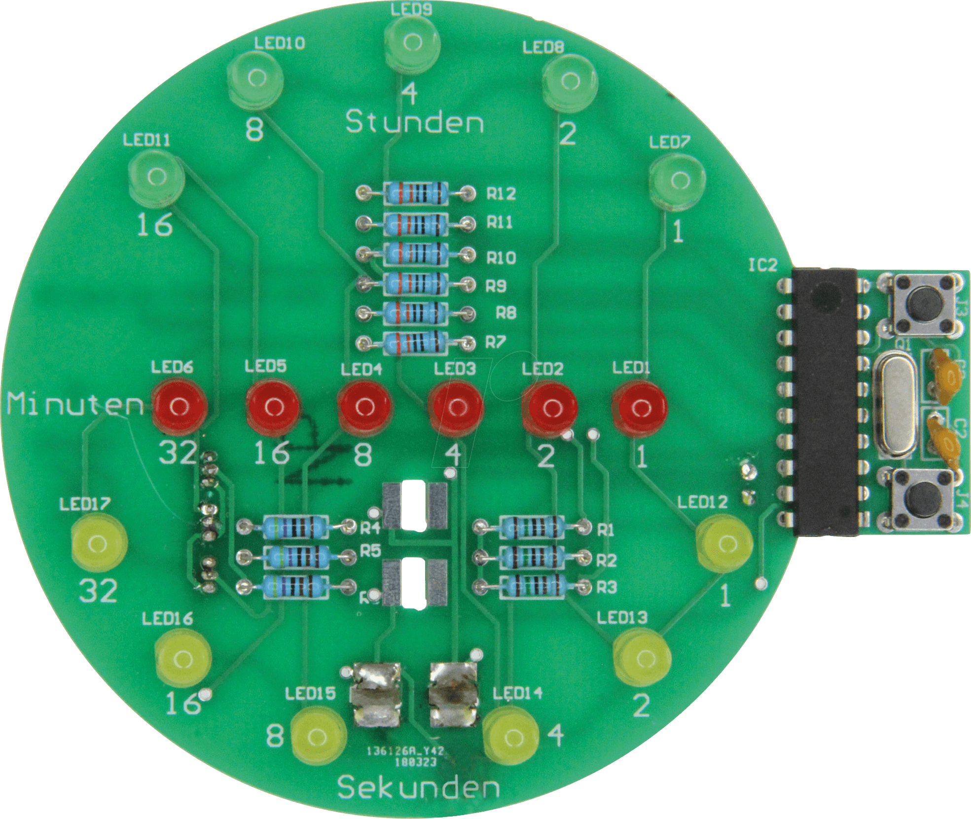 4037373763344 - SOL-EXP 76334 - Binäre Uhr Lötbausatz für USB (Powerbank oder Port)