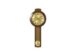 4037445135260 - Funk-Pendelwanduhr AMS F5132 1 Wanduhren Gr B H L 31 cm x 18 cm x 73 cm braun (nussbaumfarben) Pendeluhren