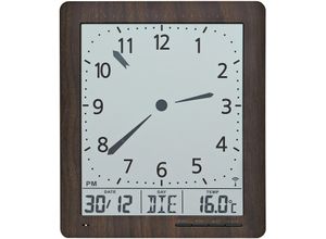 4037445151819 - Funkwanduhr AMS F5893 braun Wanduhren B H L 3cm x 24cm x 21cm QuarzuhrDatumWohnzimmerEsszimmerKücheArbeitszimmerBüro Flur 4037445151819 - Funkwanduhr AMS F5893 braun Wanduhren B H L 3cm x 24cm x 21cm QuarzuhrDatumWohnzimmerEsszimmerKücheArbeitszimmerBüro Flur