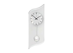 4037445153325 - Pendelwanduhr AMS W7436 Wanduhren Gr B H L 4 cm x 55 cm x 19 cm farblos (transparent) Pendeluhren