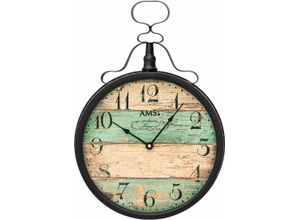 4037445153868 - Wanduhr AMS W9532 schwarz Wanduhren B H L 6cm x 47cm x 32cm QuarzuhrWohnzimmerEsszimmerKücheArbeitszimmerBüroFlur 4037445153868 - Wanduhr AMS W9532 schwarz Wanduhren B H L 6cm x 47cm x 32cm QuarzuhrWohnzimmerEsszimmerKücheArbeitszimmerBüroFlur