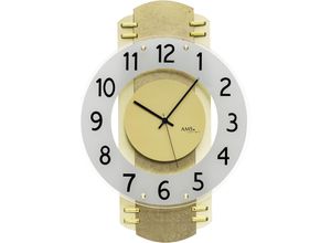 4037445162006 - Funkwanduhr AMS gold (goldfarben) Wanduhren B H L 28cm x 6cm x 40cm Quarzuhr Wanduhr Made in Germany Wohnzimmer Esszimmer Büro 4037445162006 - Funkwanduhr AMS gold (goldfarben) Wanduhren B H L 28cm x 6cm x 40cm Quarzuhr Wanduhr Made in Germany Wohnzimmer Esszimmer Büro