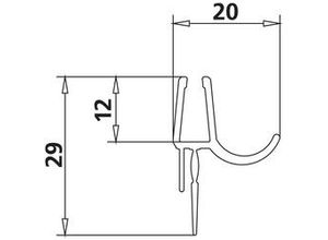 4037486135892 - Kermi 4621 2x Dichtleiste Länge 985 mm 2539348