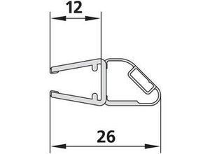 4037486136073 - Kermi 4799 1x Magnetleiste Länge 2000 mm 6050972