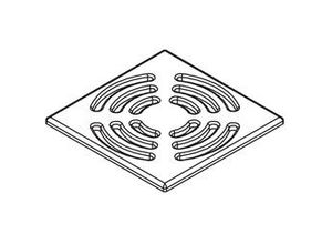 4037486475172 - Kermi BA Ablaufabdeckung Basic (EDS) für Ablauf Point grau 6038363