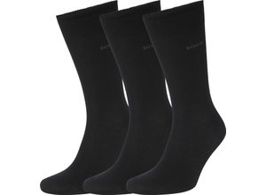 4037557266852 - BOSS Strümpfe 3er-Pack uni für Herren schwarz 47-50