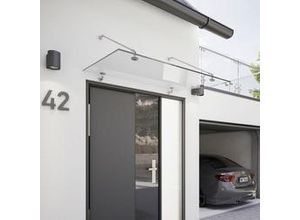 4037563125075 - Glas-Vordach Glasline Davita 20 180 x 907 cm Edelstahl