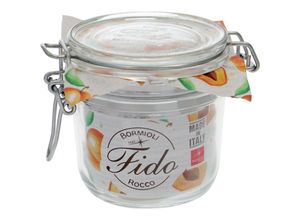 4037839422808 - Drahtbügelgläser Fido 350ml 6 Gläser + Gummis Einmachgläser 58298 - Bormioli Rocco