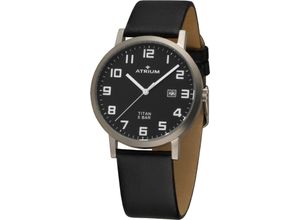 4037921044451 - Quarzuhr ATRIUM A40-11 Armbanduhren schwarz Herren Quarzuhren Armbanduhr Herrenuhr Datum Titan