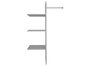 4038061007665 - Inneneinteilung WIMEX grau B87cm H147cm T50cm Kunststoff Metall Schrankinneneinteiler Inneneinteilung Kleiderschrank-Zubehör 4038061007665 - Inneneinteilung WIMEX grau B87cm H147cm T50cm Kunststoff Metall Schrankinneneinteiler Inneneinteilung Kleiderschrank-Zubehör