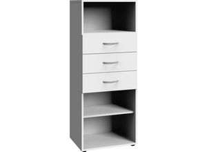 4038061008495 - Regal WIMEX Multiraumkonzept Regale Gr B H T 45 cm x 126 cm x 40 cm weiß Büroregal Büroregale und Aktenregale Breite 45 cm