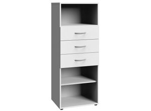 4038061008501 - Regal WIMEX Multiraumkonzept Regale Gr B H T 50 cm x 126 cm x 40 cm weiß Büroregal Büroregale und Aktenregale Breite 50 cm